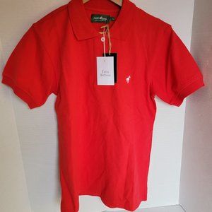 Southern Dignity Womens Polo Short Sleeve Red Shirt Horse Logo Short Sleeve M